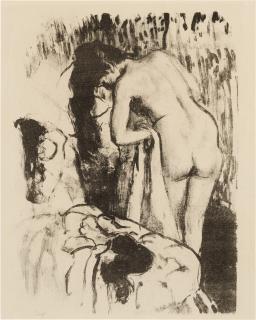 Edgar Degas - Femme nue debout à sa toilette (Delteil 65; Adhémar 63; Reed & Shapiro 61)