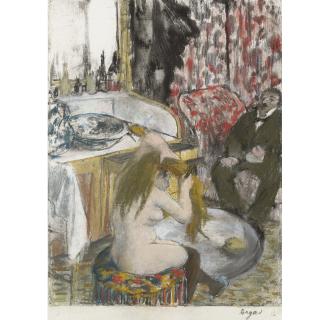 Edgar Degas - Femme Nue Se Coiffant