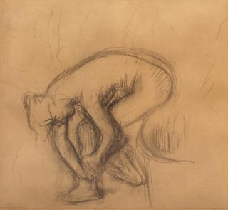 Edgar Degas - Femme nue s\'essuyant