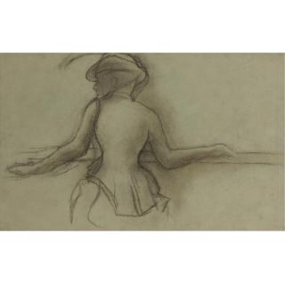 Edgar Degas - Femme Penchée Sur Une Balustrade