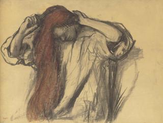 Edgar Degas - Femme se coiffant