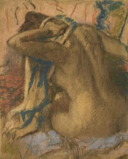 Edgar Degas - Femme s\'essuyant les cheveux
