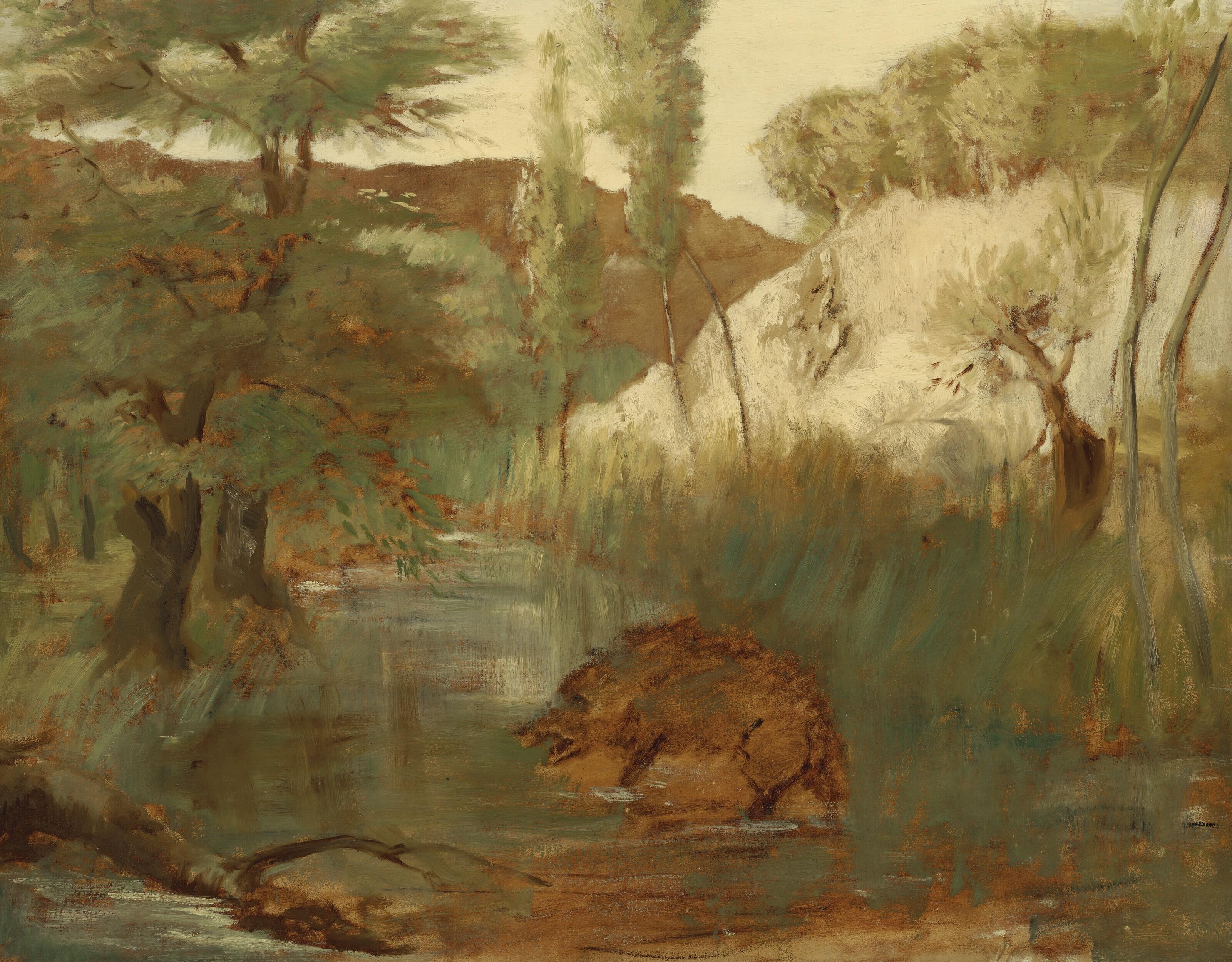 Edgar Degas - Le sanglier