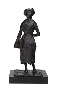 Edgar Degas - L\'Ecolière  ou  Femme marchant dans la rue