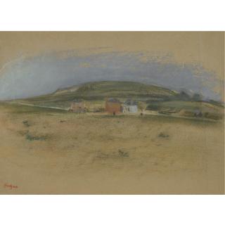 Edgar Degas - Maisons Au Pied D\'Une Falaise