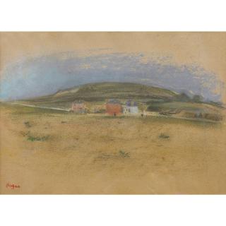 Edgar Degas - Maisons Au Pied D\'Une Falaise