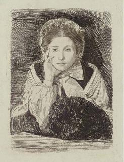 Edgar Degas - Marguerite Degas, The Artist\'S Sister (Reed & Shapiro 14 IIa)