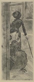 Edgar Degas - Mary Cassatt At The Louvre (Reed & Shapiro 52)