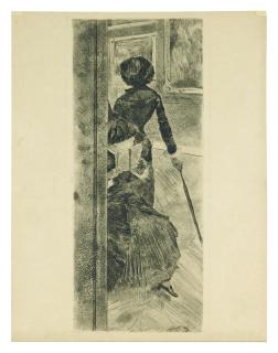 Edgar Degas - Mary Cassatt At The Louvre: The Paintings (Delteil 26; Reed & Schapiro 52)