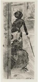Edgar Degas - Mary Cassatt At The Louvre: The Paintings Gallery (R. & S. 52; D. 29; A. 54)