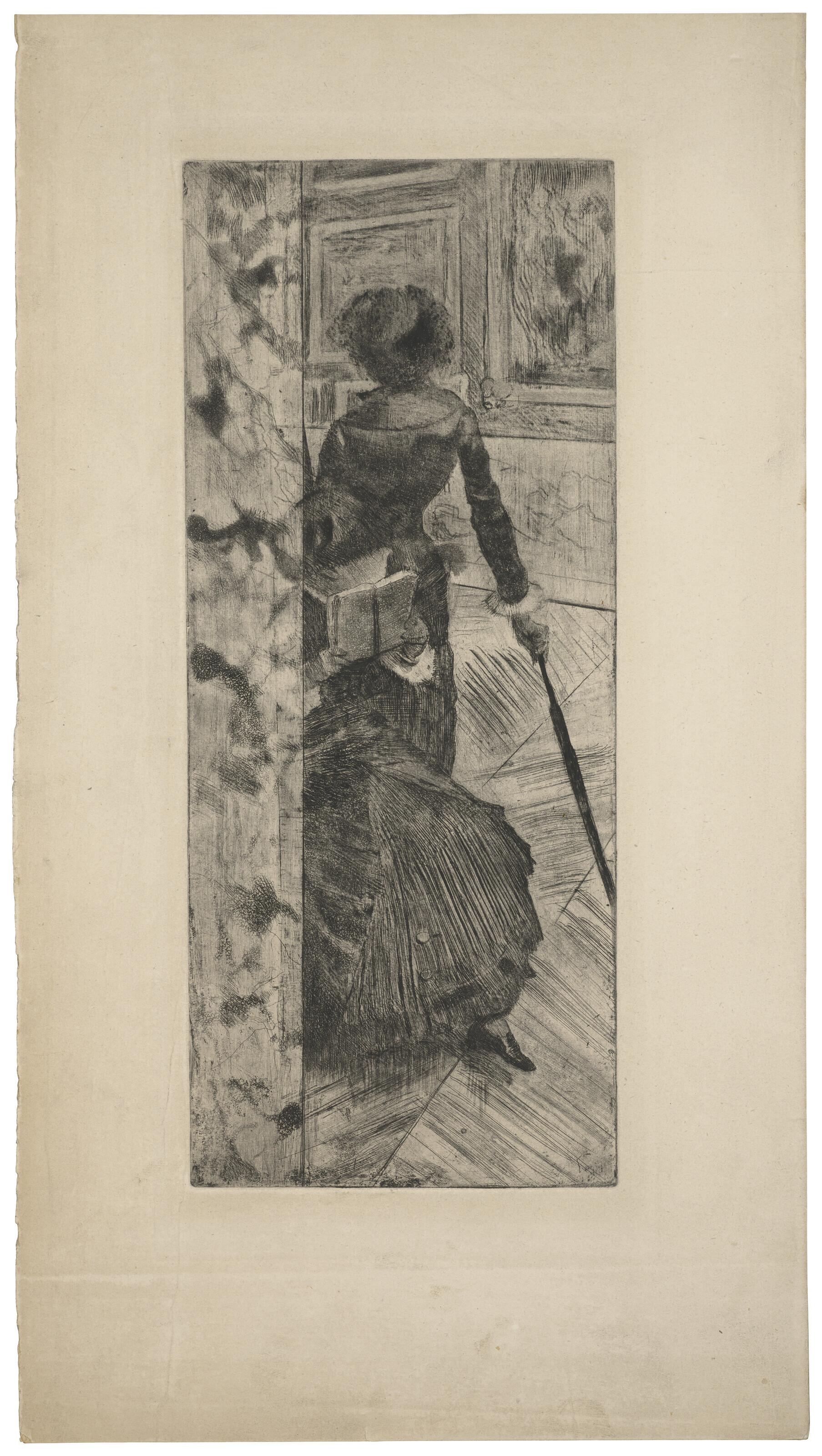 Edgar Degas - Mary Cassatt at the Louvre: The Paintings Gallery