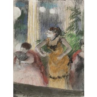 Edgar Degas - Mlle Bécat Aux Ambassadeurs (Café-Concert)