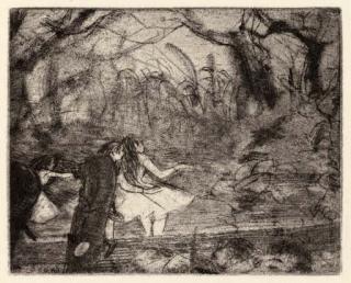 Edgar Degas - On Stage III (Delteil 33; Reed & Shapiro 24)