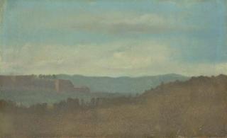 Edgar Degas - Paysage, Effet du Soir