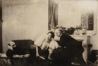 Edgar Degas - Portrait De Degas Avec Paul Poujaud Et Marie Fontaine, 1896