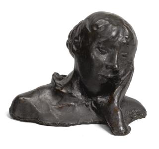 Edgar Degas - Portrait, Tête Appuyée Sur La Main