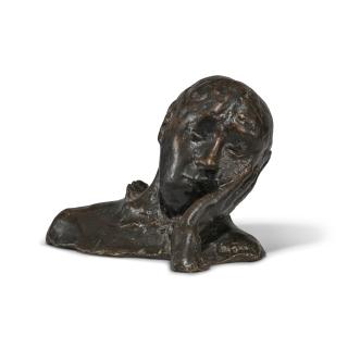 Edgar Degas - Portrait, tête appuyée sur la main