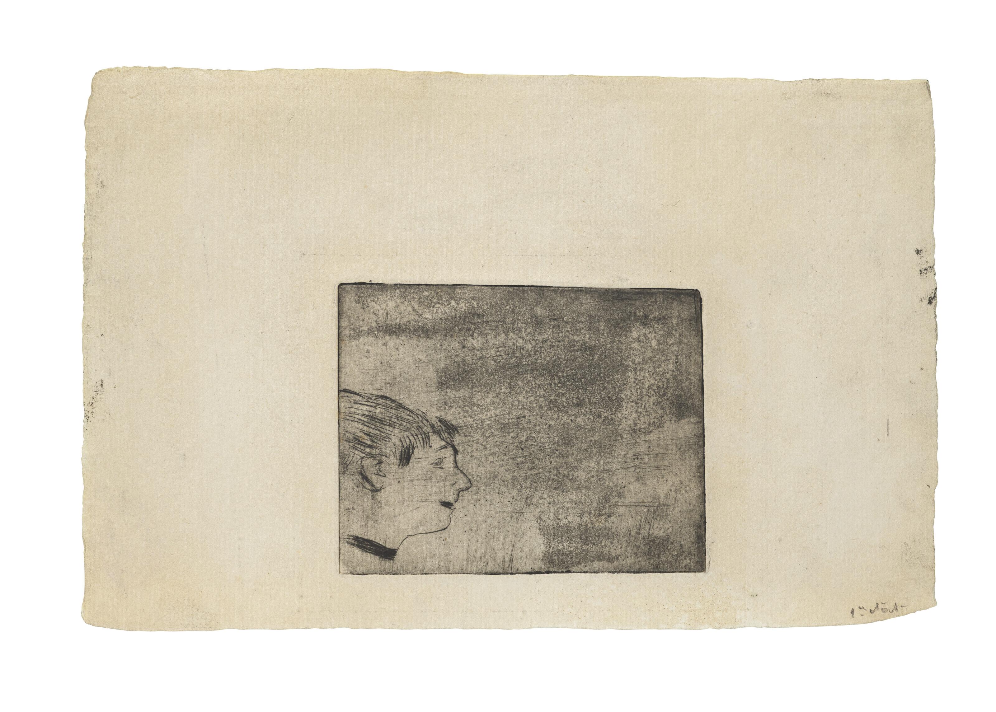 Edgar Degas - Profil de chanteuse