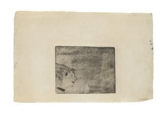 Edgar Degas - Profil de chanteuse