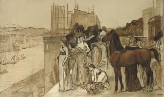 Edgar Degas - Sémiramis Construisant Une Ville