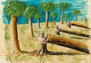 Edgar Ende - Die gefällten Bäume