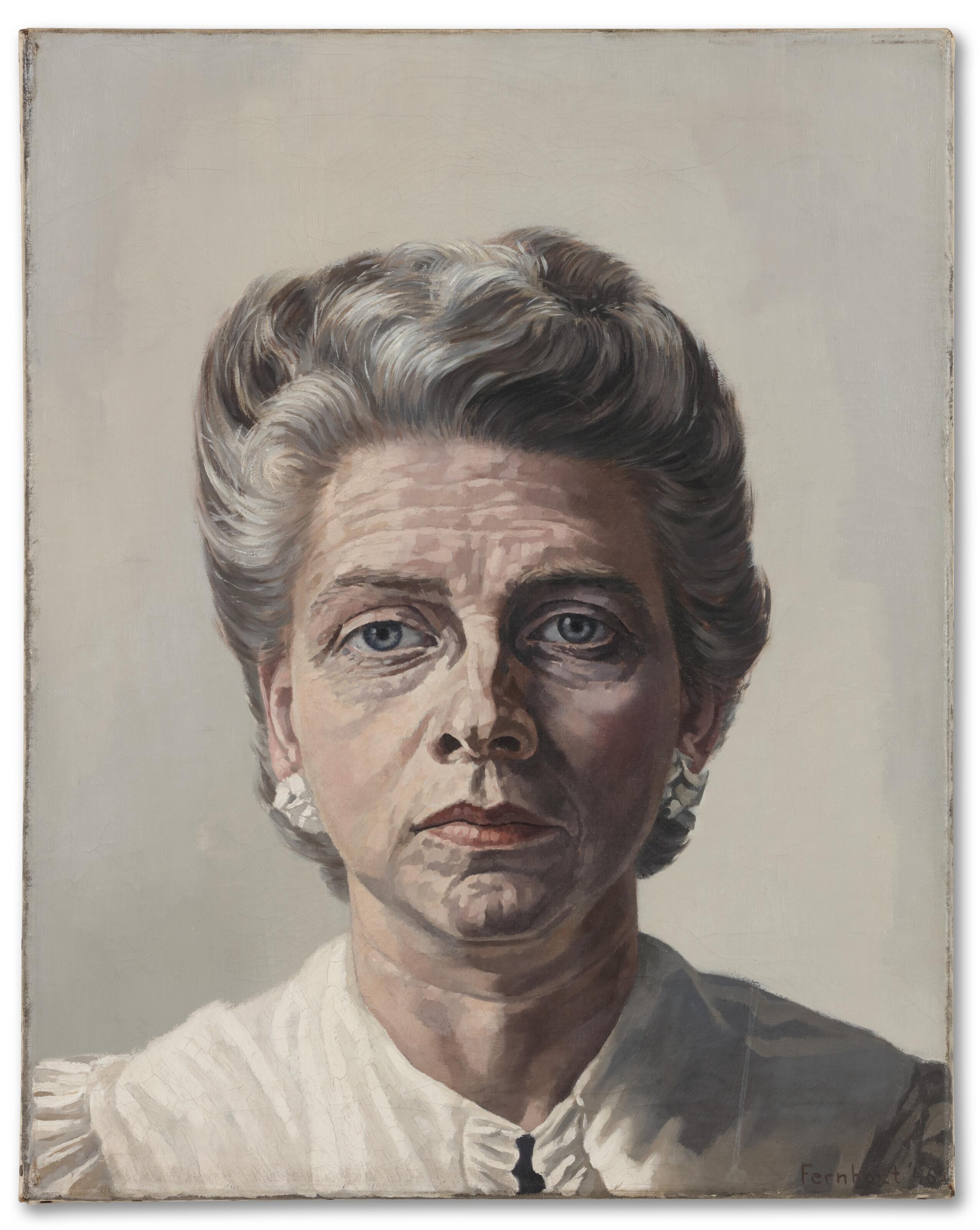 Edgar Fernhout - Portret Mevrouw Dekker (Portrait of Mrs. Dekker)