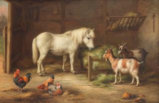 Edgar Hunt - Farmyard companions