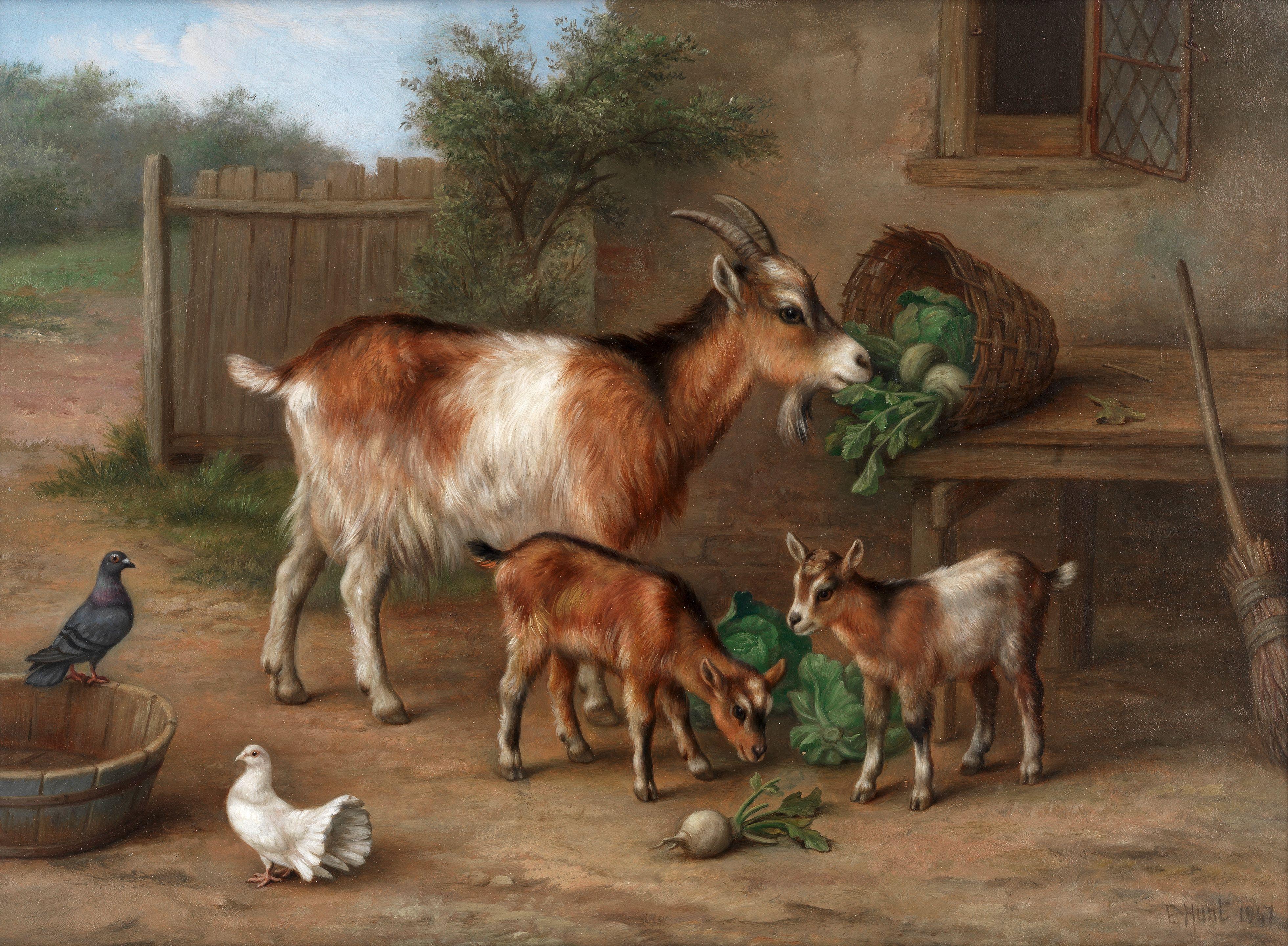 Edgar Hunt - Kids eating their greens
