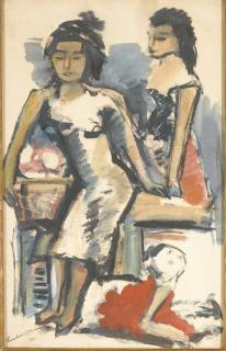 Edgar Melik - Deux Femmes Et Un Enfant