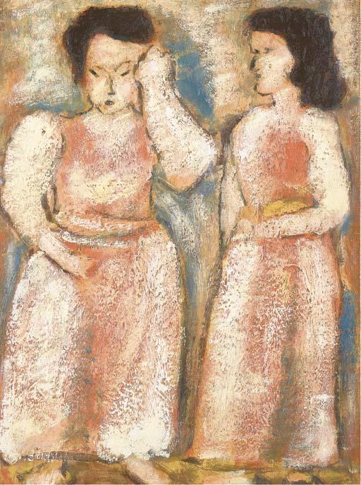 Edgar Melik - Deux Jeunes Femmes