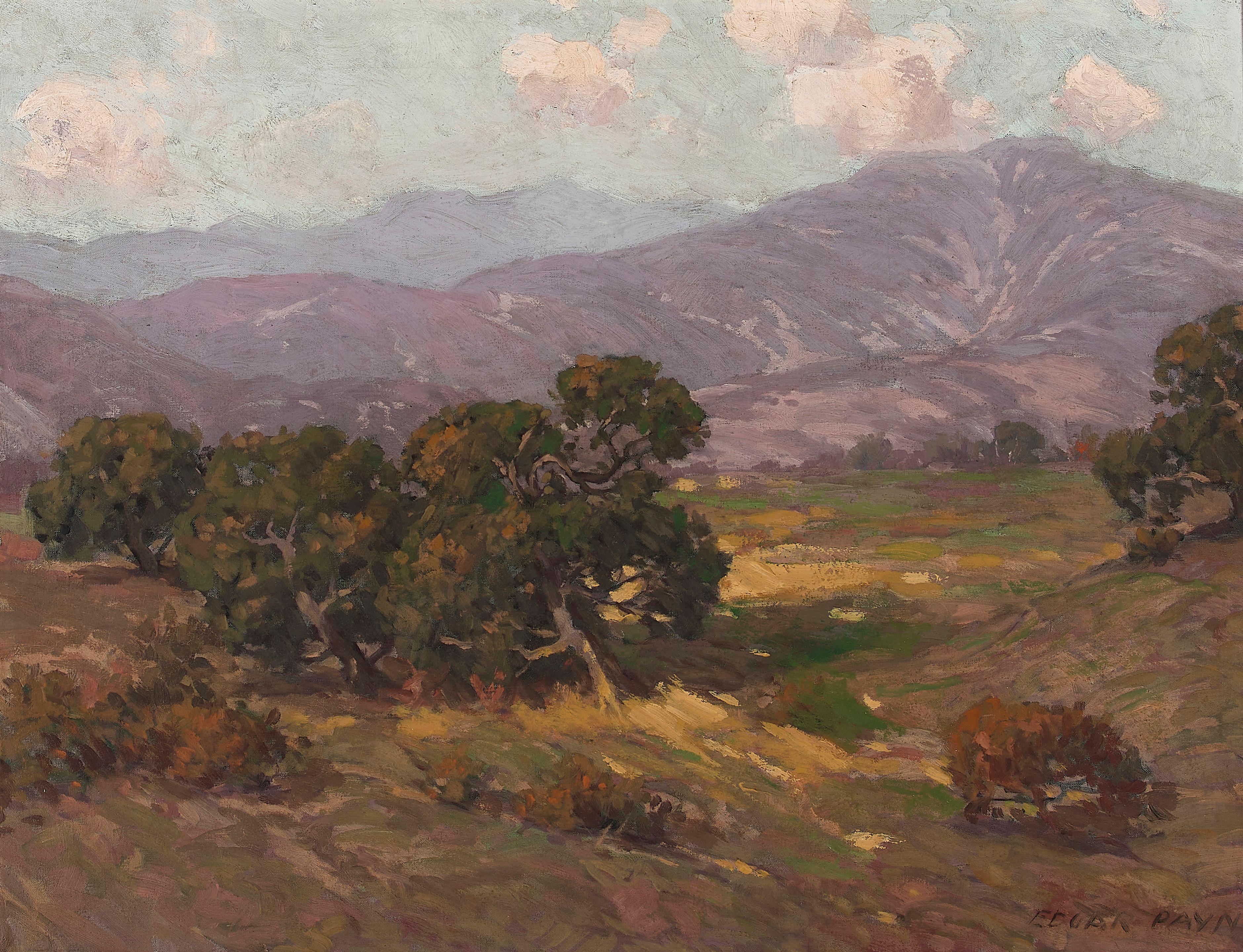 Edgar Payne - California Landscape (Santa Barbara)