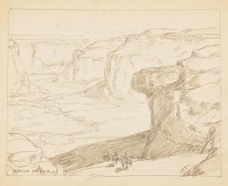 Edgar Payne - Riders in Canyon Country 8 1/2 x 10 1/4 in. unframed