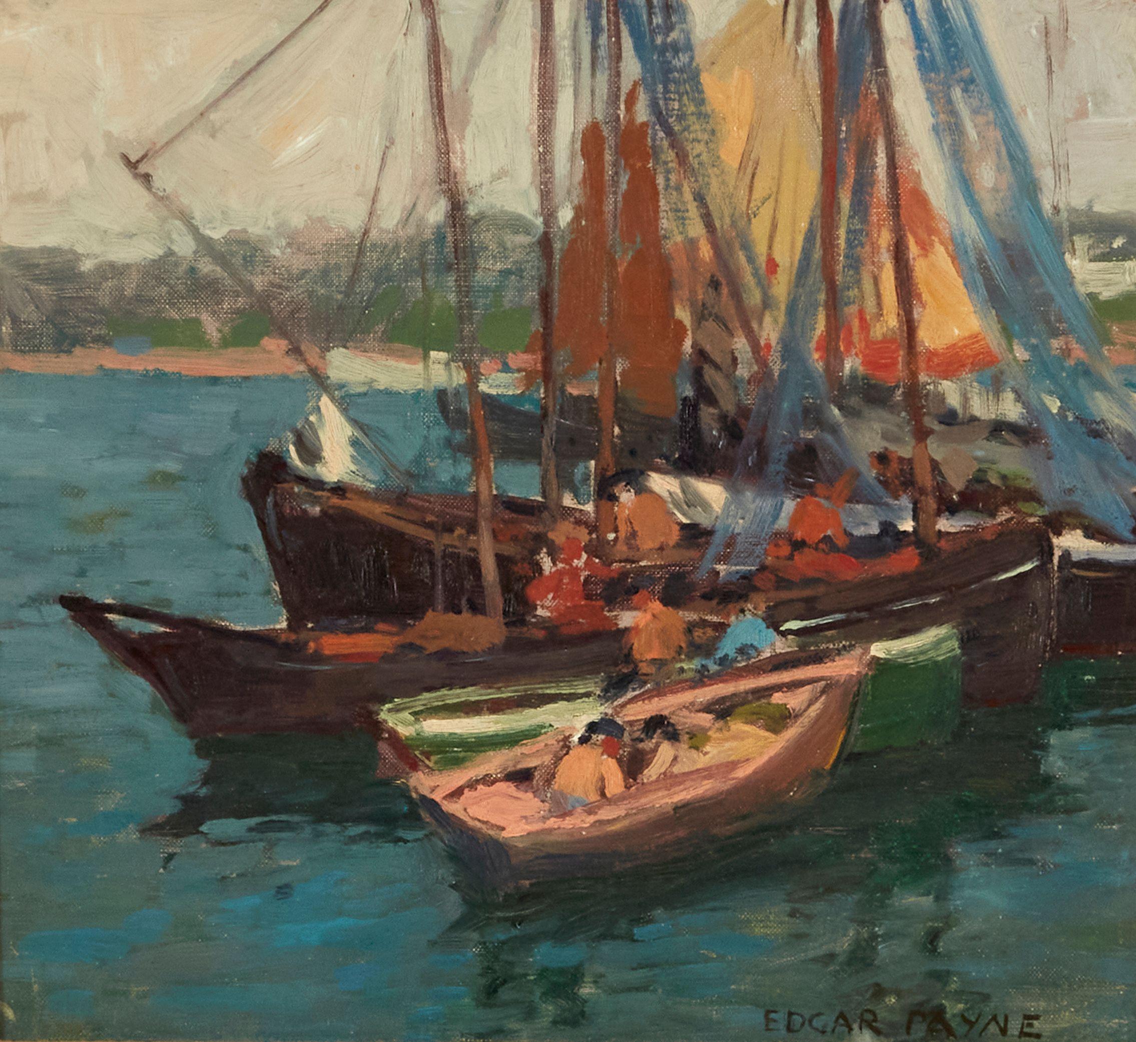 Edgar Payne - Sardine Boats, Brittany