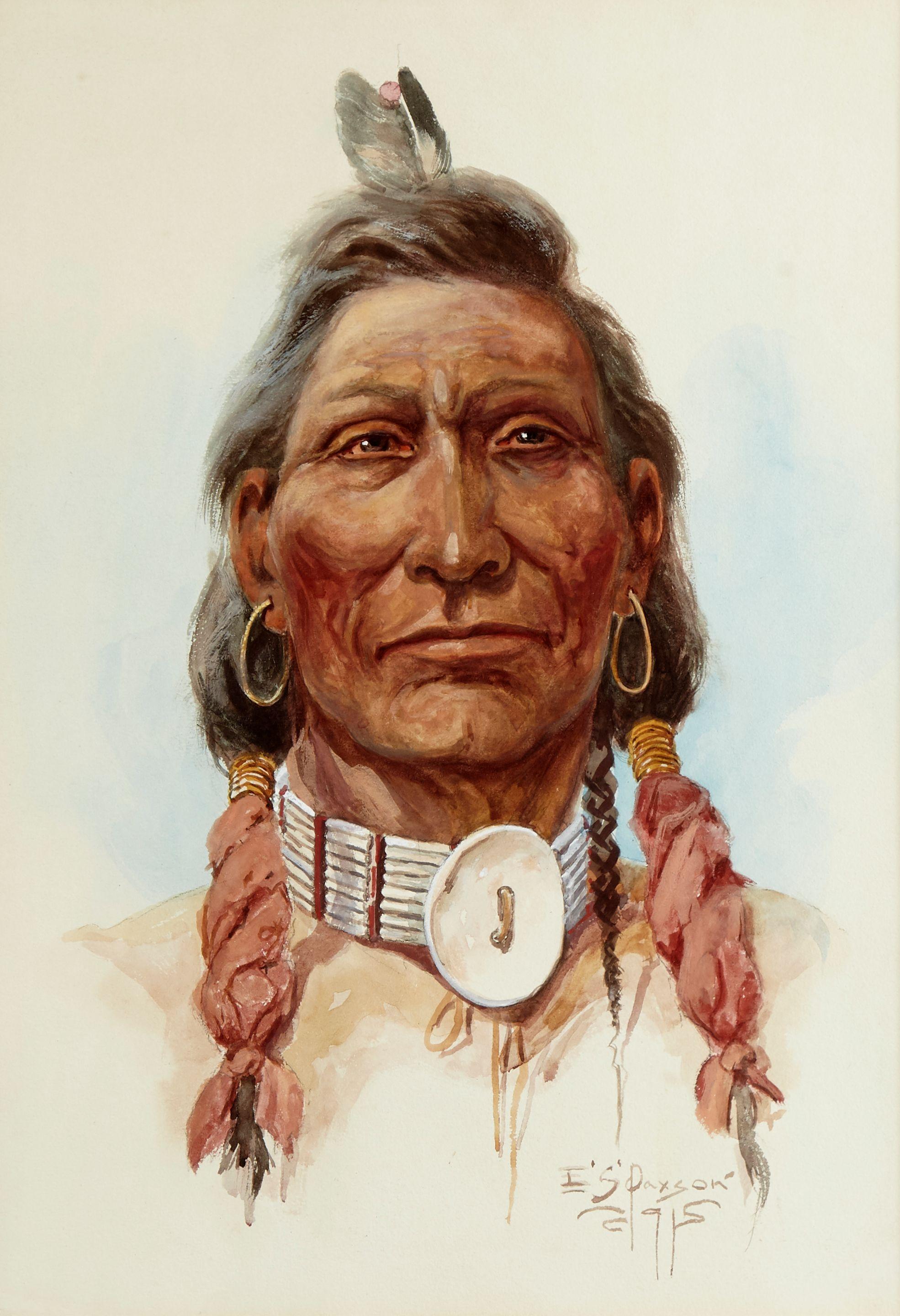 Edgar S. Paxson - Chief Sorrel Horse