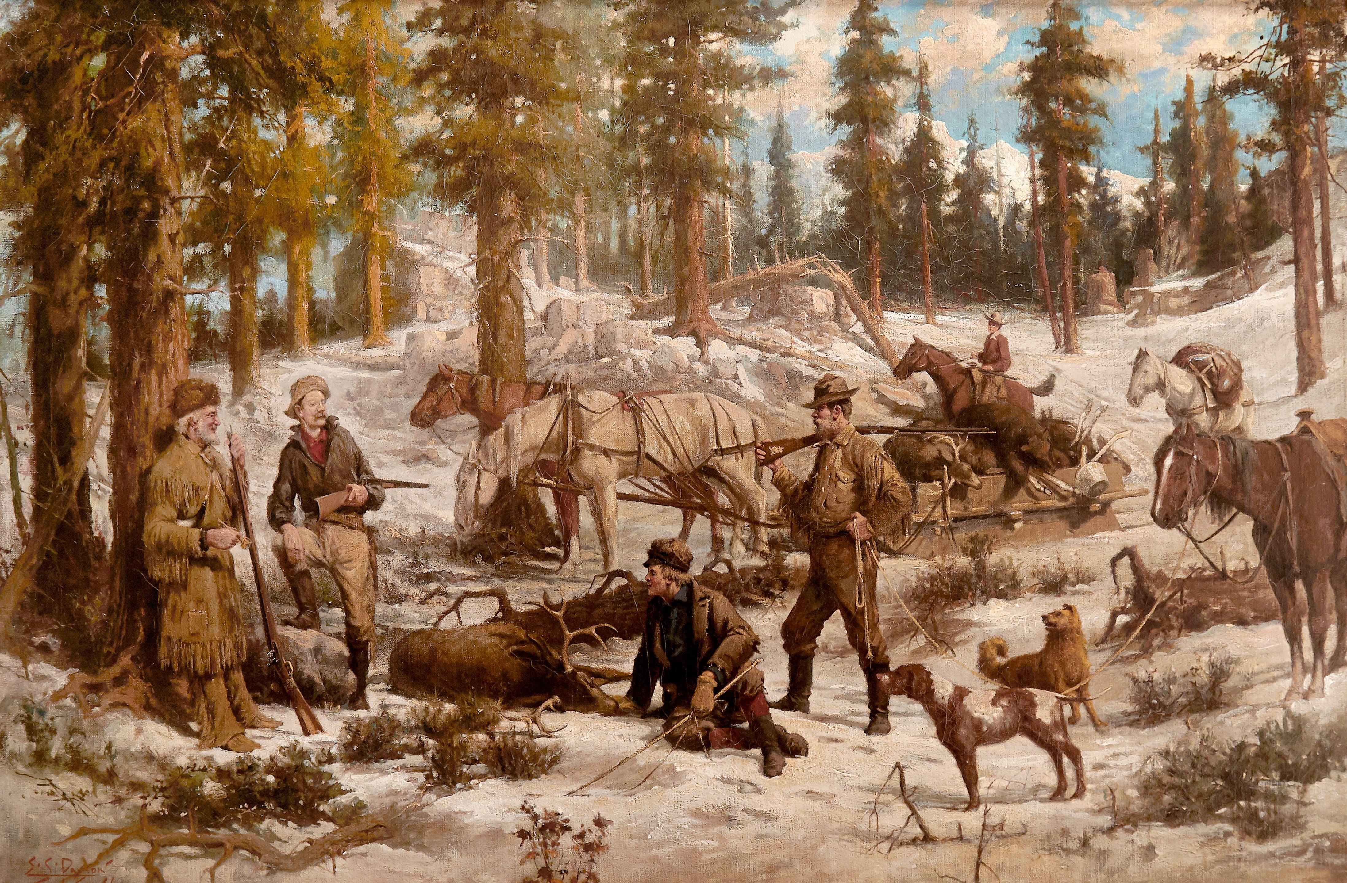 Edgar S. Paxson - Grandpa\'s Luck