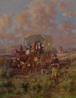 Edgar Samuel Paxson - Covered Wagon