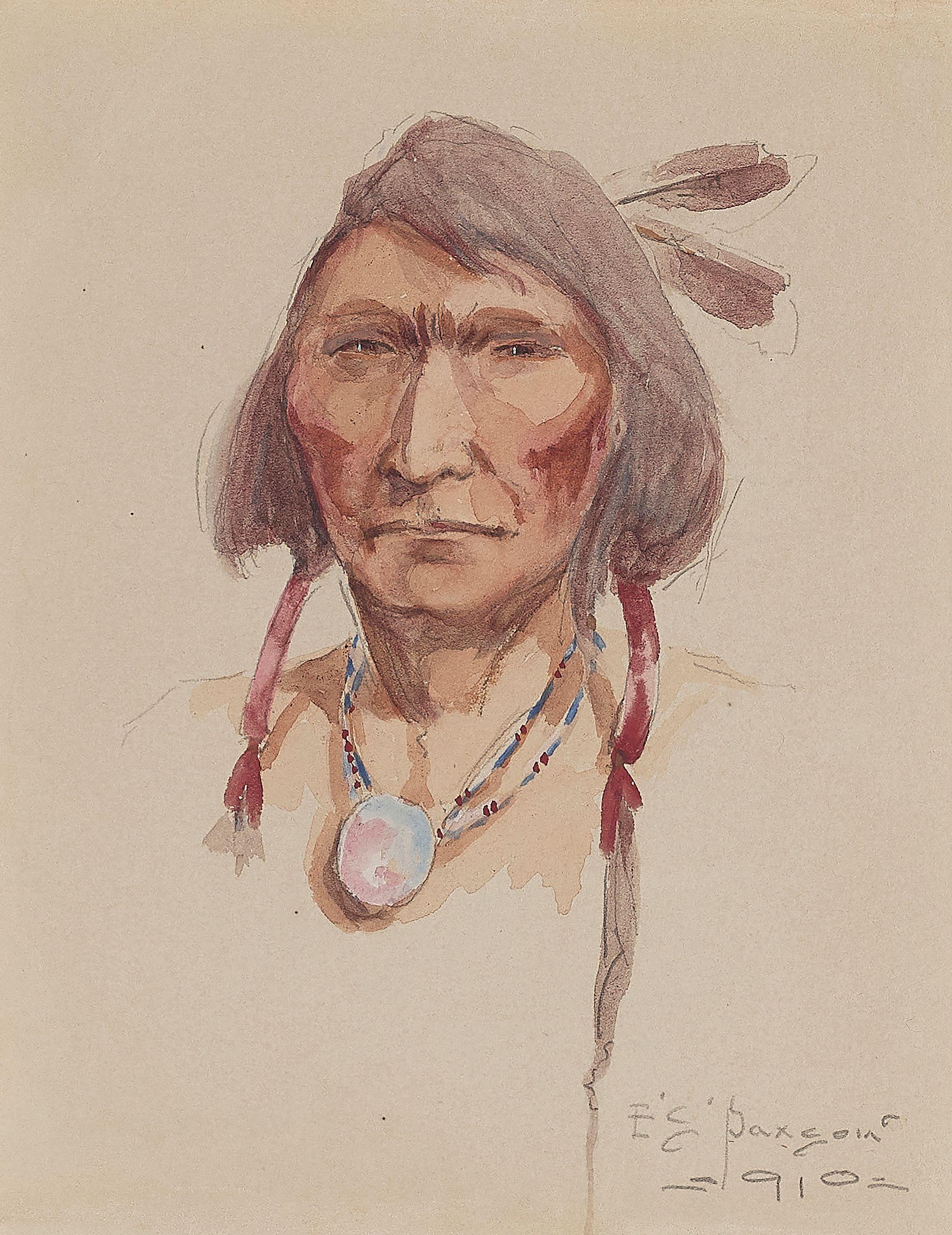 Edgar Samuel Paxson - Cree Brave