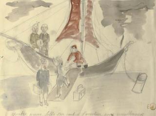 Edgar Tytgat - Quatre Jeune Fille S\'En Vont À L\'Aventure Pour Réveillonner