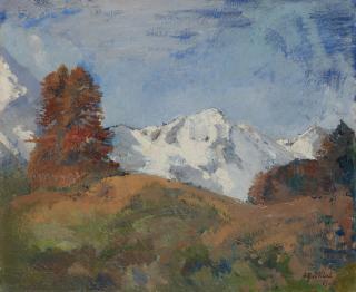 Edgar Vital - Unterengadin Im Herbst, 1943 Lower Engadin In Autumn, 1943
