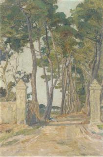 Edgard Maxence - Waiting at the avenue entrance