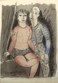 Edgard Tytgat - A circus couple