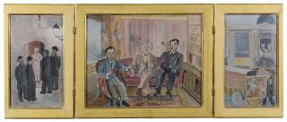 Edgard Tytgat - La Chute Des Anges Gardiens, Triptyque (Les Messieurs De Verviers)