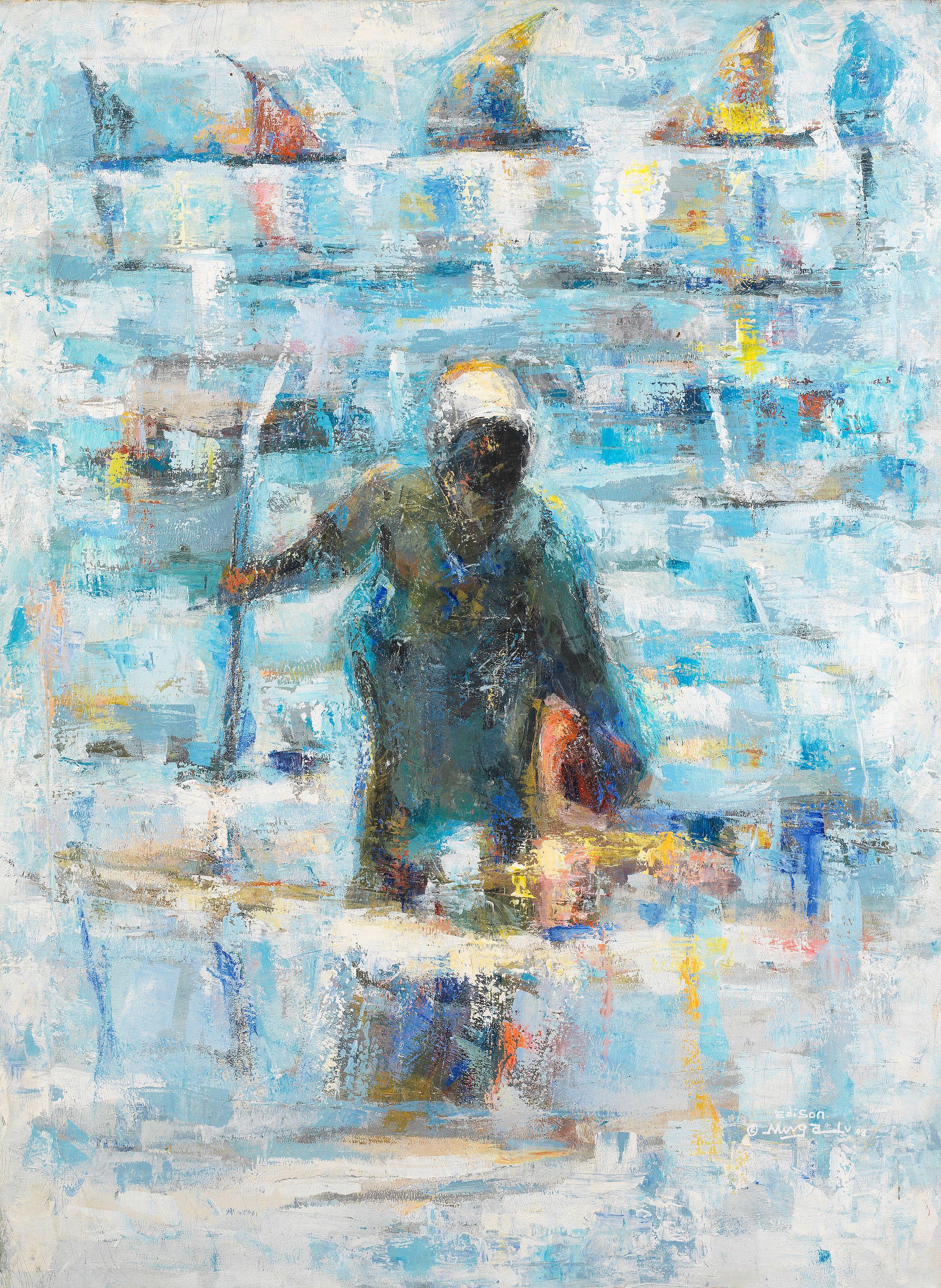 Edison Mugalu - The Sea Weed Collector, Robinson\'s Beach, Zanzibar