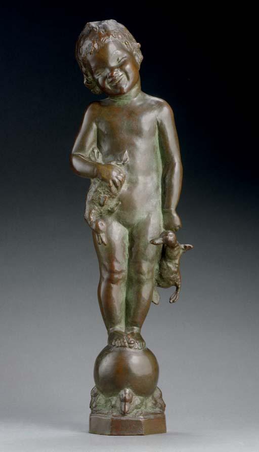 Edith Barretto Parsons - Little Girl with Ducks