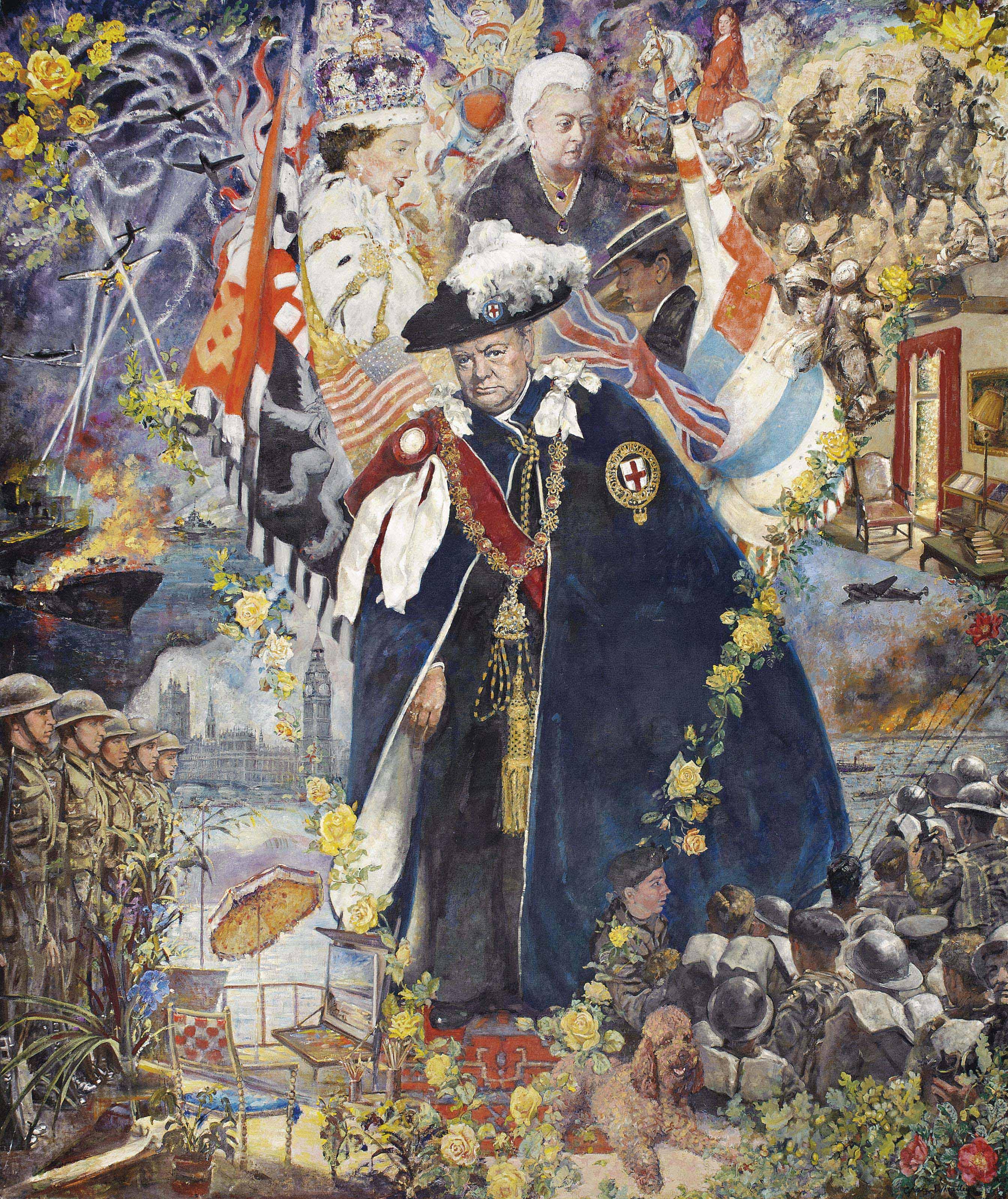 Edith Grace Wheatley, N.E.A.C., R.W.S., R.P. - Sir Winston Churchill