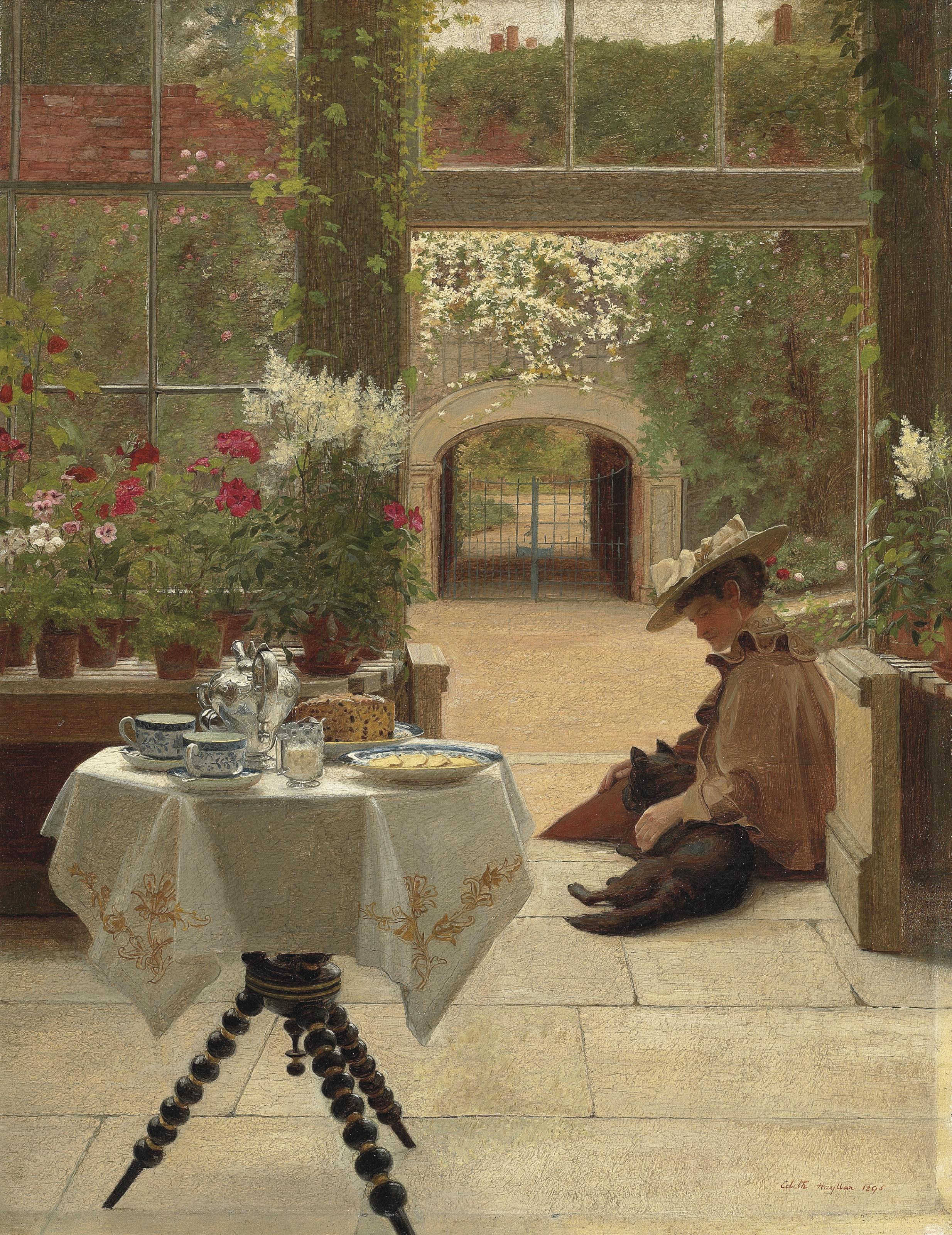 Edith Hayllar - Five o\'clock tea