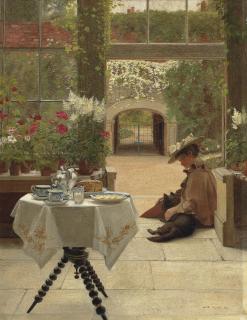 Edith Hayllar - Five o\'clock tea