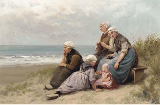 Edith Hume - Waiting on the beach