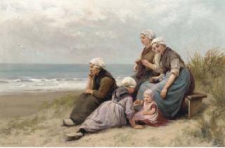 Edith Hume - Waiting on the beach