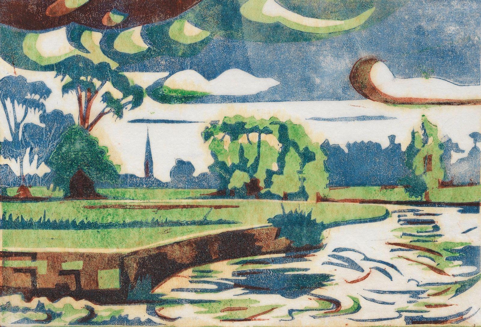 Edith Lawrence - Landscape With A Church Spire 10